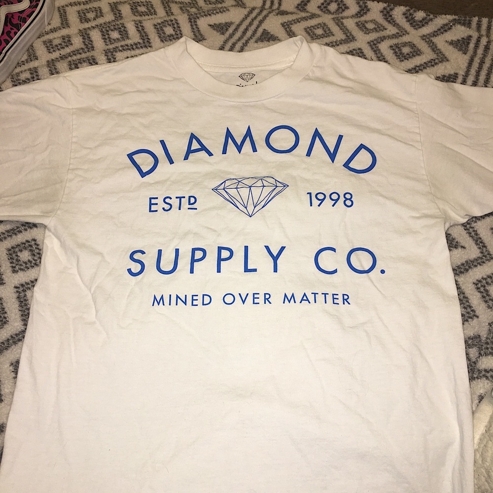 Diamond Supply Co. White Tee